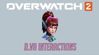 Overwatch 2 Second Closed Beta - D.Va Interactions + Hero Specific Eliminations