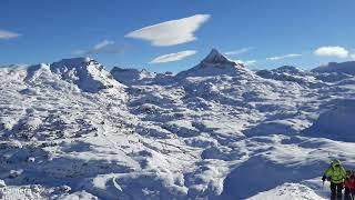 Hasta medio metro de nieve en Larra Belagua, en el Pirineo navarro.