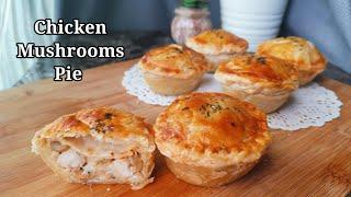 RESEPI PAI AYAM CENDAWAN CREAMY Terlampau sedap. CHICKEN MUSHROOMS PIE Recipe.