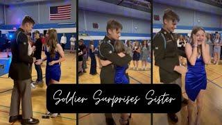 Soldier Returns From Deployment to Surprise Sister at 8th Grade Formal