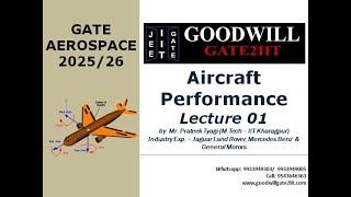 GATE Aerospace Engineering 2025/2026- Flight Mechanics Lecture 01 GATE Aerospace lectures and Videos