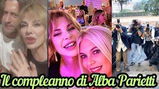 ALBA PARIETTI: compleanno in locale rinomato di Roma con vip e celebrità ️