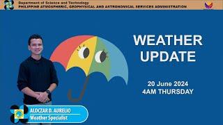 Public Weather Forecast issued at 4AM | June 20, 2024 - Thursday