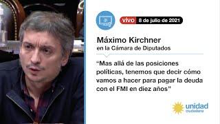 Máximo Kirchner: "¿Podemos pagar en diez años la deuda con el Fondo Monetario Internacional?"