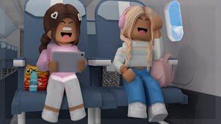 Traveling to the BEACH HOUSE | *PLANE RIDE* | Bloxburg Roleplay |Pt.2| Airport Credits to @aozzixx