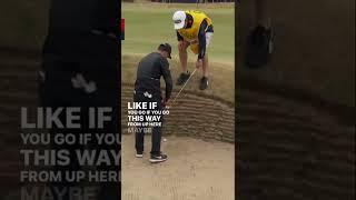 Viktor Hovland and His Caddie discuss how to get out of a bad lie! #golfswing #golf #pga #pgatour