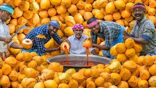 NATURAL JUICE | Red Tender Coconut Sarbath | Healthy Juice Making in Village | Summer Health Drinks