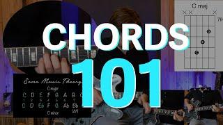 Lesson - Guitar Chord Construction 101 - The basics, but with intent!  Be Heard!