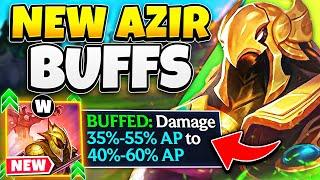 RIOT FINALLY GAVE AZIR A MEANINGFUL BUFF (AZIR IS S TIER AGAIN)