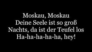 Dschinghis Khan - Moskau ( lyrics )