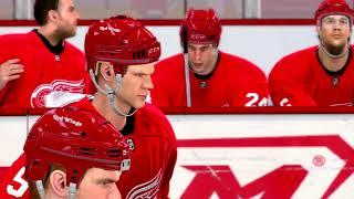 NHL 09 Gameplay Detroit Red Wings vs Vancouver Canucks