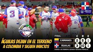 RESUMEN: Águilas dejan en el terreno a Colombia; Continuan invictos en la Serie del Caribe