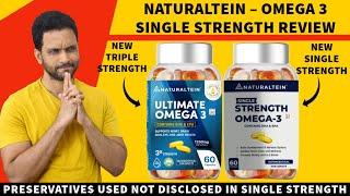 Naturaltein Single Strength Omega 3 Fish Oil Review | Lets check the ingredients |