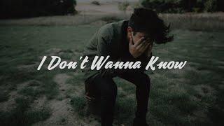 Tim Gallagher - I Don't Wanna Know (Lyrics)