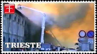 catastrofico Incendio del silos a Trieste / Brandkatastrophe von Silos in Triest