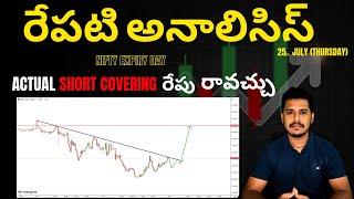 TRADING PLAN FOR OPTION BUYERS IN TELUGU || 25th July Thursday #analysisacademy