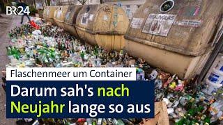 Altglas ohne Ende: Container lange nach Neujahr nicht geleert | Abendschau | BR24