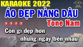 Áo Đẹp Nàng Dâu Karaoke Tone Nam Nhạc Sống | Trọng Hiếu