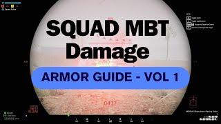 SQUAD - MBT Damage Calculations and TTK - Armor Guide Vol. 1