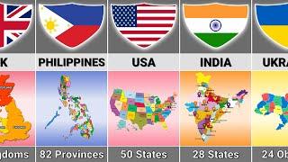 How Many States From Different Countries