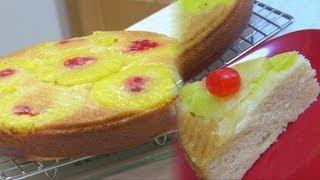 Pineapple Upside Down Cake Recipe Video - Egg Free Baking by Bhavna