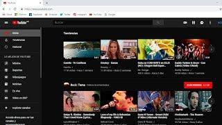 Como activar el tema oscuro de youtube en la pc