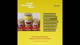 Experience the goodness of pure cow ghee with Deerghayu Desi Cow Ghee!