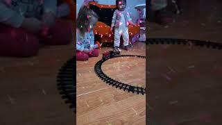 Alice Emily Play With Train 