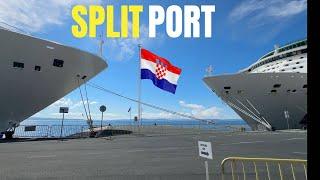 Cruise Ship Port SPLIT Croatia  || Split ship terminal