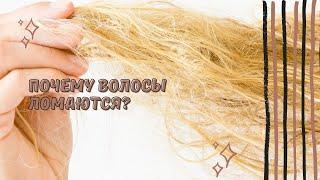 ПОЧЕМУ ВОЛОСЫ ЛОМАЮТСЯ? Разбираю все по полочкам.