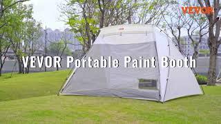 VEVOR Portable Paint Booth: Large Spray Paint Tent for DIY Furniture - 10x7x6ft Shelter