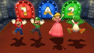Mario Party 9 Minigames - Mario Vs Luigi Vs Daisy Vs Peach (Master Difficulty)