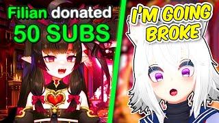 If Filian SCREAMS she gifts subs to small VTubers