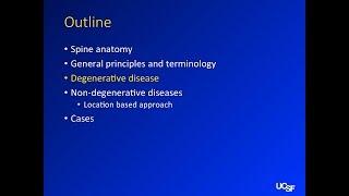 Basic spine imaging - ch 3 - degenerative disease