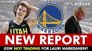 REPORT: Warriors TRADE For Lauri Markkanen NOT Happening? Warriors Trade Rumors