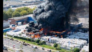 Verletzte bei Großbrand in Hamburg