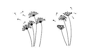 Easy 2 flower doodles | meadow flower | doodle & zentangle art