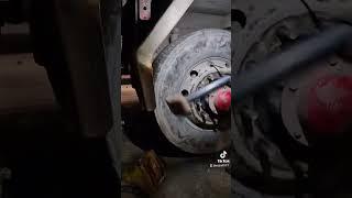 The struggle to remove truck wheel from wheel hub when it's corroded badly