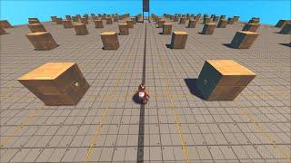 I Built a Hide and Seek Map Out of 100 Identical Boxes!