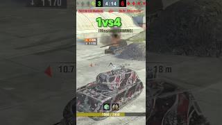 Maus | 5 Kills, 1vs4 & 9277 DMG | #worldoftanksblitz #wotblitz #shorts #танки