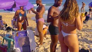 IPANEMA BEACH!  Beach walk Rio de Janeiro!