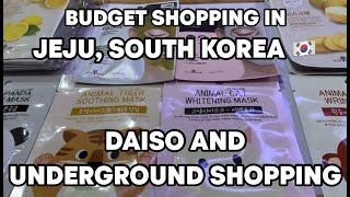 Budget Shopping in Jeju, South Korea  - Daiso and Underground Shopping