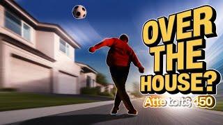 IMPOSSIBLE "Over the House" SOCCER SHOT!