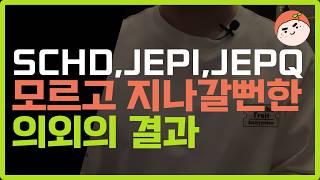 SCHD JEPI JEPQ에 1억투자시 받는 금액은?