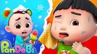 Cold and Hot Food Song | Learn Opposites for Toddlers + More Nursery Rhymes & Kids Songs - Pandobi