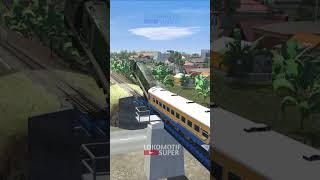 Kereta Api Freestyle Di Jembatan Patah #keretaapi #trainzsimulator #train #automobile #railway