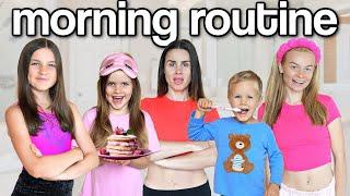 FAMILY of 6 MORNING ROUTINE for SUMMER! | Family Fizz