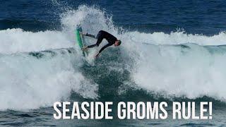 SEASIDE REEF GROMS ARE THE BEST IN CALIFORNIA!  Reef Persidok, Brody Buck and crew.