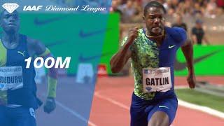 Justin Gatlin beats Noah Lyles over the 100 meters in Monaco - IAAF Diamond League 2019