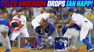 Tyler Anderson Shoves Ian Happ to the Ground Incident Breakdown, Cubs Broadcast Calls Out Anderson